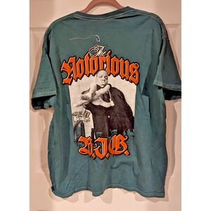 The Notorious BIG Biggie Smalls Graphic T-Shirt XL Teal Brooklyn‎ Mint Rap Tee
